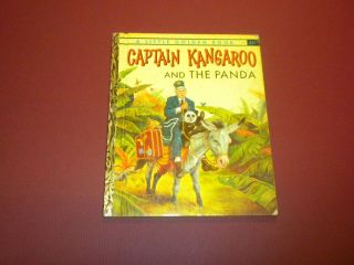 Captain Kangaroo And The Panda Little Golden Book Old 25 Cent Edition - Vintage