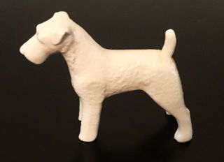 Vintage Porcelain Terrier Figurine - Airedale - Fox Terrier - Irish Terrier