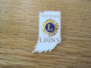 Indiana Lions Club Pin Vintage
