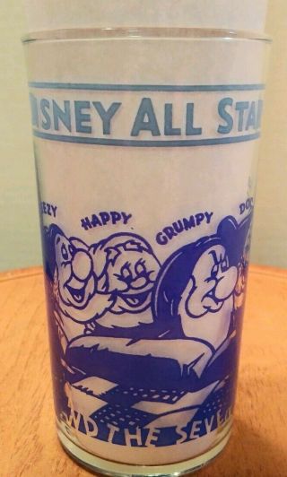 Vintage 1939 Snow White & Seven Dwarfs Disney All Star Parade Promo Glass 2