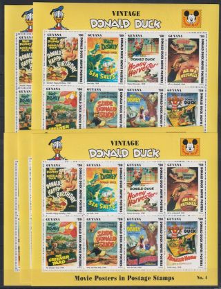 I664.  5x Guyana - Mnh - Cartoons - Disney 