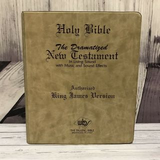 Vintage 1983 Holy Bible Dramatized Testament Cassette Tapes King James (h1