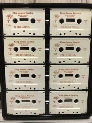 Vintage 1983 Holy Bible Dramatized Testament Cassette Tapes King James (H1 3