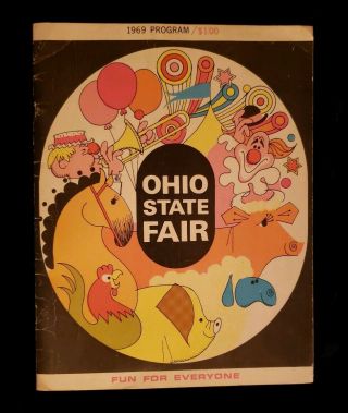 Vintage 1969 Ohio State Fair Program Johnny Cash,  Carl Perkins And More.