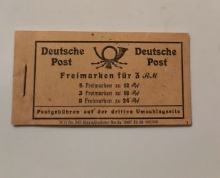 Vintage Collectible Deutsche Post 1.  12.  1946 Complete Booklet