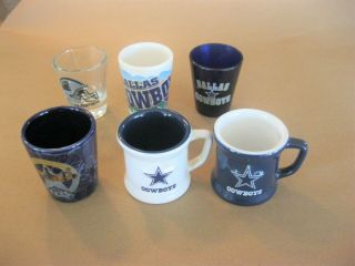 Dallas Cowboys Vintage Miniature Mugs & Shot Glasses - 3 Each