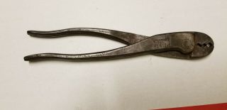 Vintage Standard Tool No.  Wtt - 2 Electrician Crimping Pliers Gauge 10 - 22 Linesman