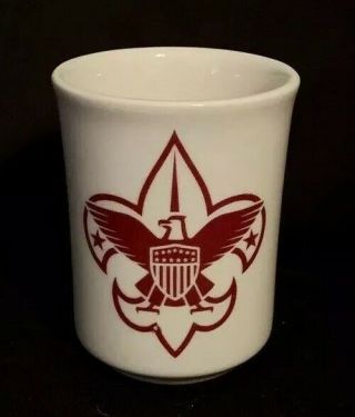 Vintage Boy Scout Logo Eagle Coffee Tea Mug Boypower Cup Syracuse China