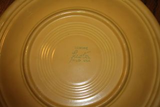 Vintage Fiestaware Yellow Dinner Plates 10 &1/4 Inches Marked On The Back
