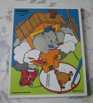 Vintage Playskool Puzzle Walt Disney Dumbo Elephant