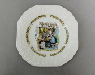 Brookes Soap Monkey Brand Plate Advertising Lord Nelson Pottery England Vintage
