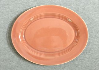 Vintage Homer Laughlin Harlequin Rose 11 " Oval Platter (1939 - 1959) - Fiestaware