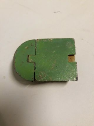 2 piece Vintage Metal Needle Flower Holder Frog green 3