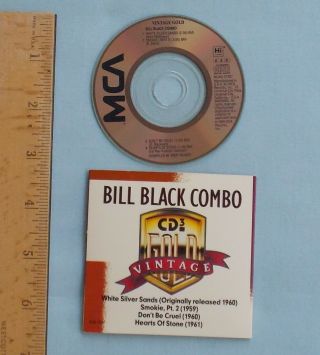 Bill Black Combo Vintage Gold Cd3 Mini 3 Inch Cd Disc - Mca Label Combined S&h