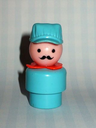 Vtg Fisher Price Little People Train Circus Conductor Ex.  Cond.