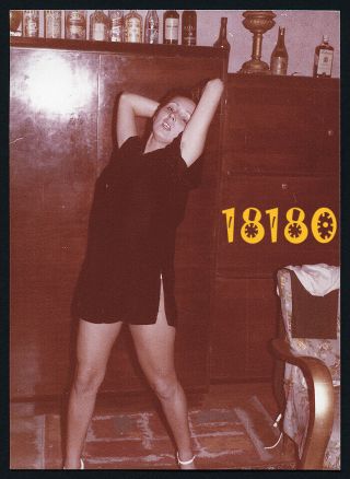Sexy Girl Posing In Mini Clothes,  Legs,  Vintage Photograph,  1970’s Hungary
