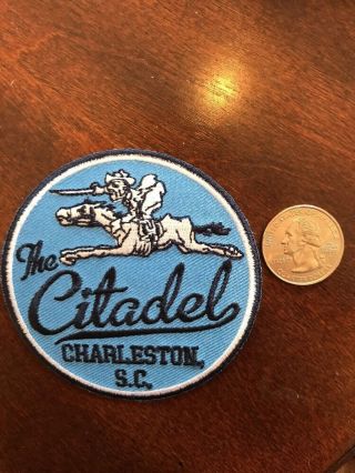 The Citadel Bulldogs Vintage Embroidered Iron - On Patch Old Stock 3 "