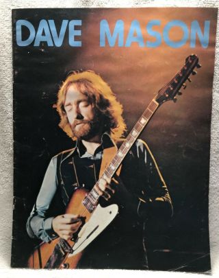 Vintage Dave Mason 1975 Concert Tour Program
