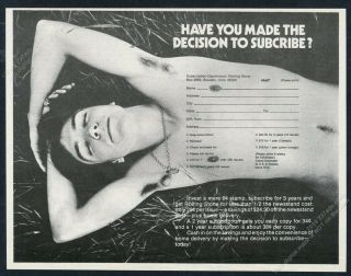 1973 David Cassidy Photo Rolling Stone Vintage Print Ad