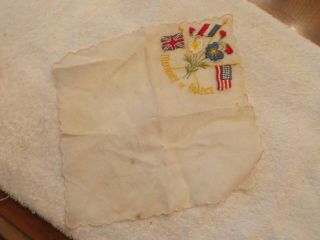 Vintage World War Ii Memory Of France Handkerchief