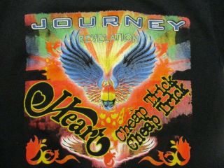 Vintage Journey Heart Trick Revelation T - Shirt 2008 Tour Adult Medium