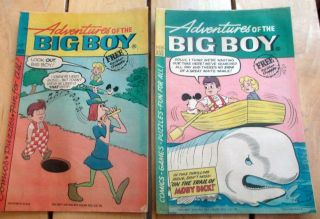 Vintage 1970 Adventures Of The Big Boy 164 And 165 Comics Kip 