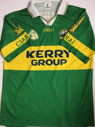 Vintage O’neills Kerry Group Gaa Ciarrai Green Irish Gaelic Football Jersey,  Sm