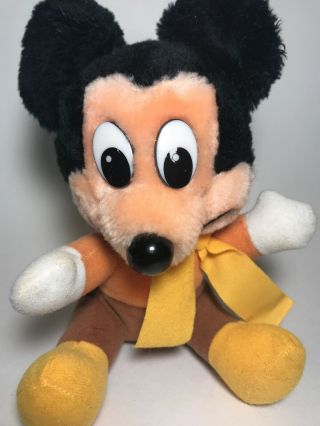 Vtg Mickey Mouse 1984 Hardees Disney Mickey’s Christmas Carol Plush Stuffed Toy