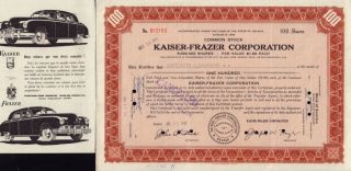 Kaiser - Frazer Corporation Nevada 1946,  Vintage Ad