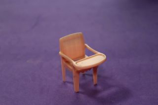 Vtg Dollhouse Miniature Marx Hard Plastic Potty Chair Marxie Furniture Accessory