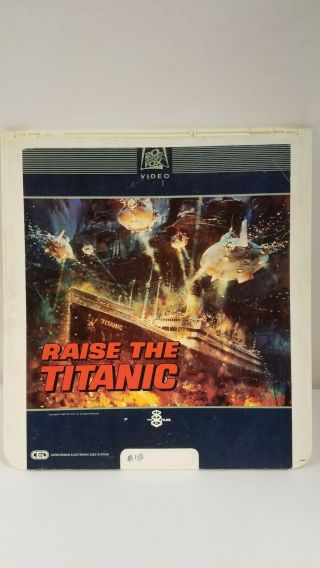 Vintage Videodisc Ced Video Disc Raising The Titanic
