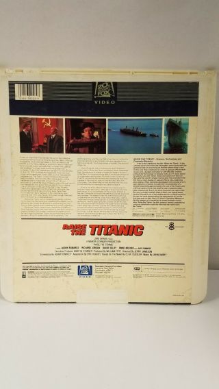 Vintage VideoDisc CED Video Disc Raising the Titanic 2