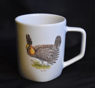Winfield Pottery Prairie Chicken Mug True Porcelain Cup Vintage California