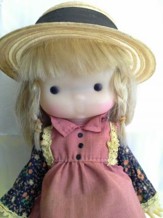 Vintage Hollie Hobbie/knickerbocker 11 " Doll W/original Outfit 1975ktc Jointed