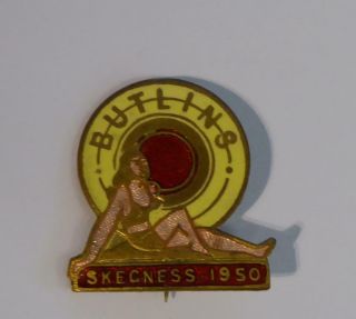 Vintage Enamel Butlins Pin Badge - Skegness 1950