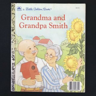 Vtg 1985 Little Golden Book Grandma And Grandpa Smith Edith Kunhardt Western Pub
