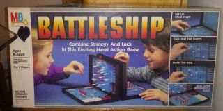 Vintage Milton Bradley 1984 Naval Battleship Boardgame 100 Complete Game