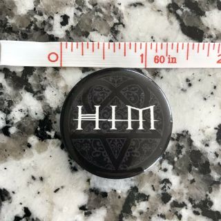Vintage 2003 Him Button Pin In Great Shape Bam Him Love Metal Goth