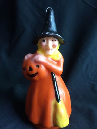 Vintage Halloween Witch Candle