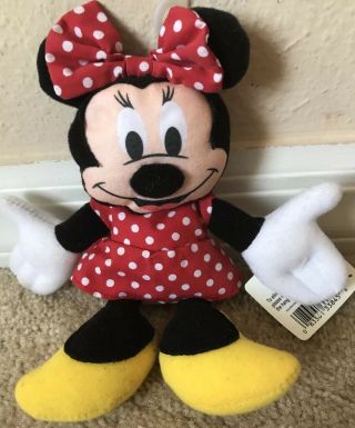 Applause Disney Minnie Mouse Bean Bag Plush Toy 6 " With Tags 33845 Vintage 1995