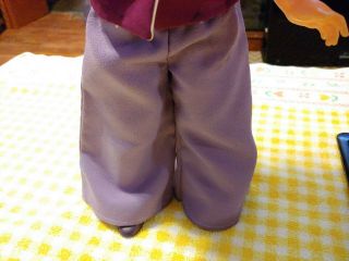 Vintage 1970 Ideal Velvet Doll Chrissy ' s Cousin Hair That Grows purple pant suit 4