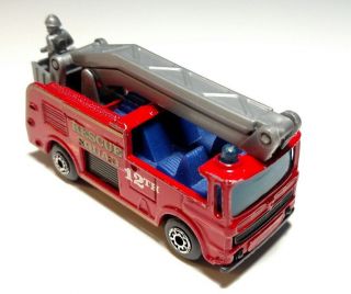 Vintage Matchbox Snorkel 12th Rescue Squad Fire Truck Diecast Emergency 1/64