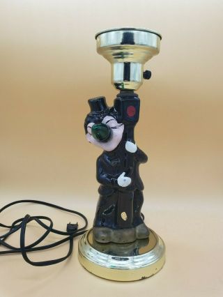 Vintage Bar Lamp Light Charlie Chaplin Drunk Lamp Post Price Hand Painted