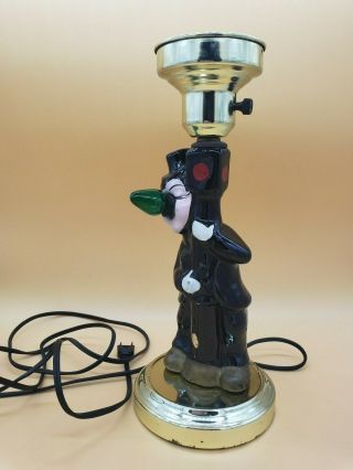 Vintage Bar Lamp Light Charlie Chaplin Drunk Lamp Post Price Hand Painted 4
