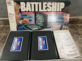 Vintage Battleship Board Game By Milton Bradley 1990 Complete W/ Instructions