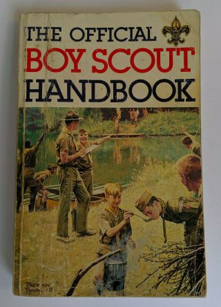 1979 Boy Scout Handbook Vintage Boy Scouts Of America Bsa Book Norman Rockwell