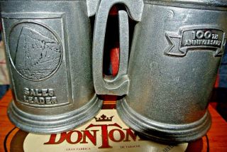 Vintage - 100th Anniversary Pewter Mugs/steins - Sales Leader.  Made In Usa.