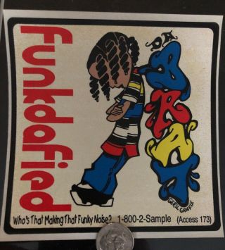 Vintage & Rare 90’s Da Brat Funkdafied Promo Sticker Hip Hop Funk Atlanta Atl