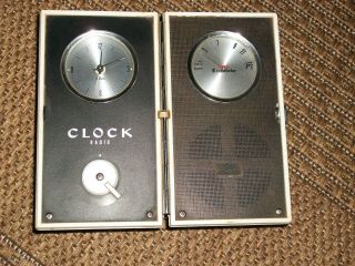 Vintage Toshiba Travel Analog Clock And Radio,  Unique