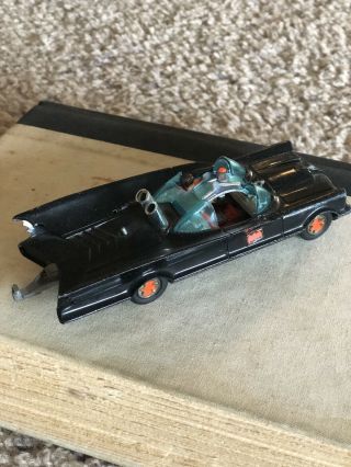 Vintage Corgi Batmobile Toy Car With Robin Figurine 2